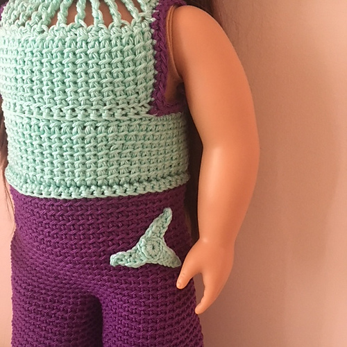 Retro jumpsuit for 18" dolls photo 5