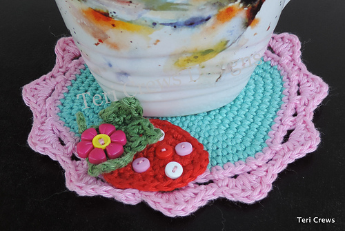 Cute Strawberry Coaster photo 1