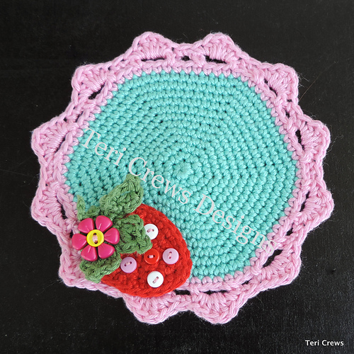 Cute Strawberry Coaster photo 5