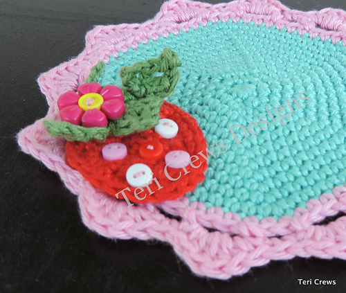 Cute Strawberry Coaster photo 3