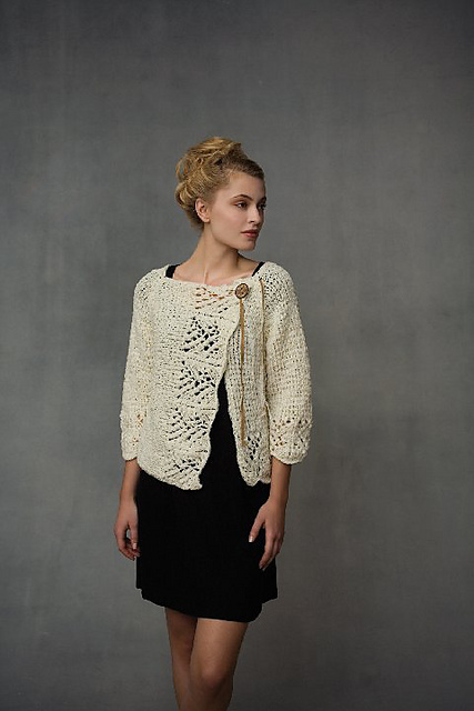 Ravelry: Lace-Edged Bed Jacket pattern by Teva Durham