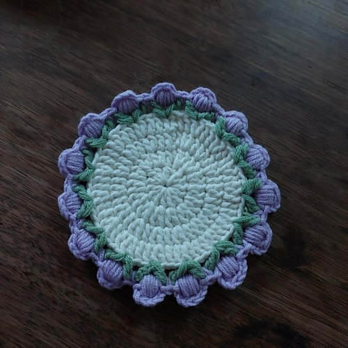 Pressed Tulip Flower Coaster photo 5