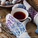 Feathery Mittens pattern 