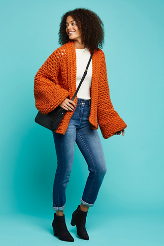Stor Oransje Cardigan - Practical Publishing