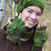 Floral Half-Finger Fingerless Gloves pattern 