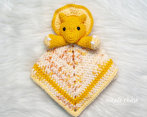 Hug Me Triceratops Lovey photo 3