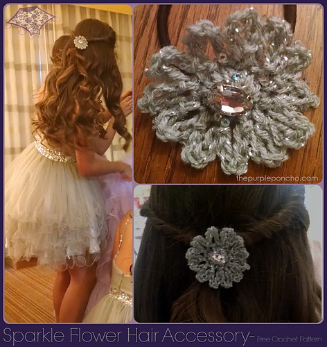 Sparkle Flower Hair Accessory photo 1