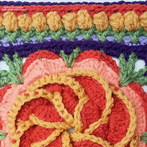 Ravelry Pinwheel Flower Square pattern by Carolyn Calderon