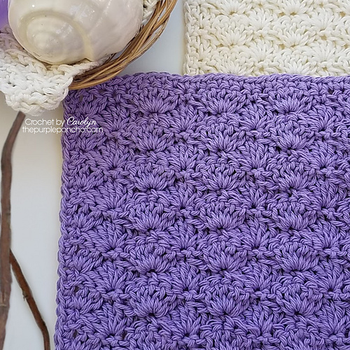 Shell Stitch Wash Cloth