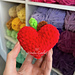 Heart-Shaped Apple and Pie Plush pattern 