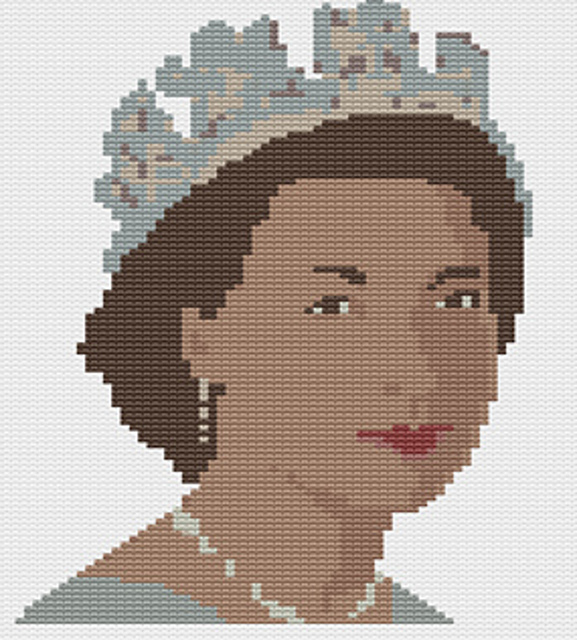Ravelry The Queen pattern by Gary Kennedy (Intarsia)