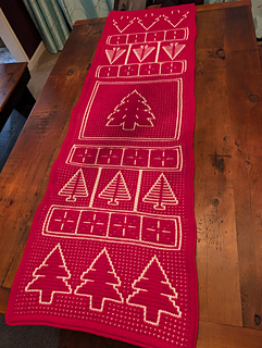 Mosaic Yuletide Trees  