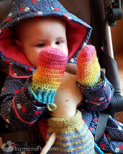 Claudia's Rainbow Mittens photo 5