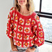 Strawberry Bloom Sweater pattern 