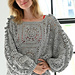 Silver Elegance Sweater pattern 