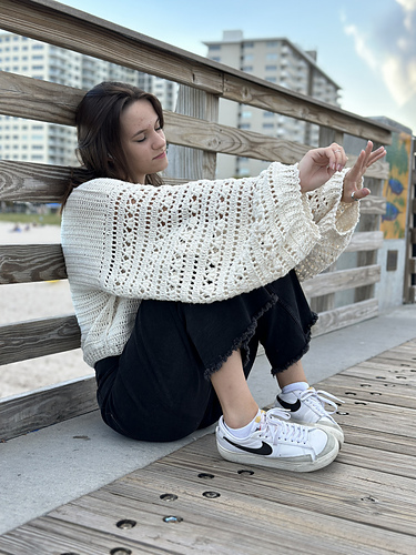 Hvit blonde-genser - Tania Skalozub