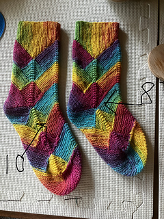 Removed one repeat, toe hexagon with 6 additional rows done over rows with 12 srs/side down to 8