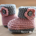 Cuffed Baby Booties photo 3