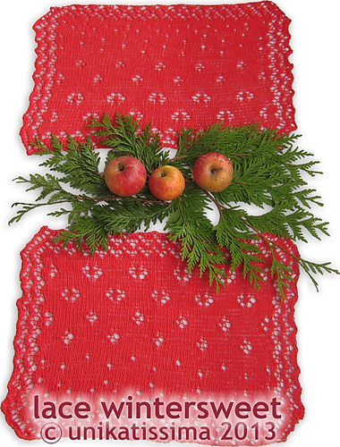 placemats (red) - Platzsets (rot)
