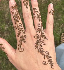 The henna that inspired this design.