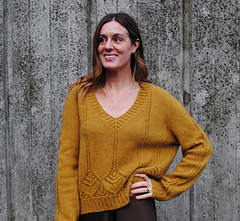 In the sample, armscye depth has been increased by 1" / 2.5 cm to suit personal preference.