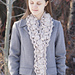 Elegant Rose X Long Scarf pattern 