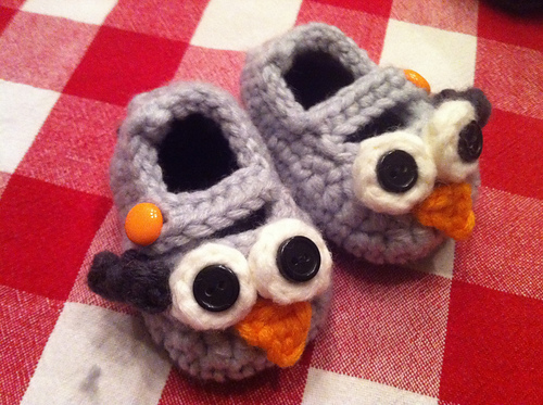 Baby Owl Booties photo 8