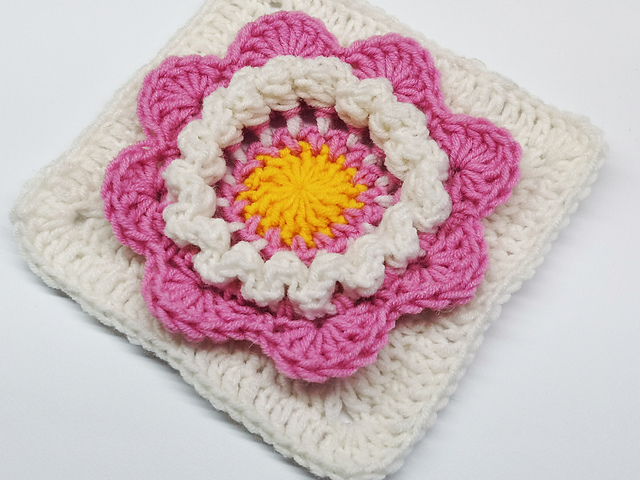 3D Flower Square VII