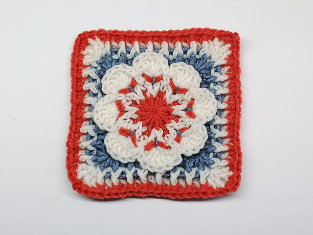 3D Flower Square VIII