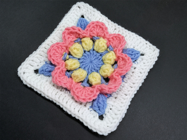 3D Flower Granny Square