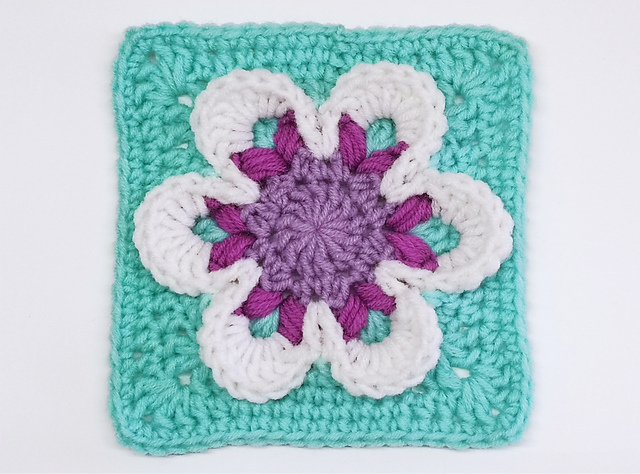 3D Flower Square VI