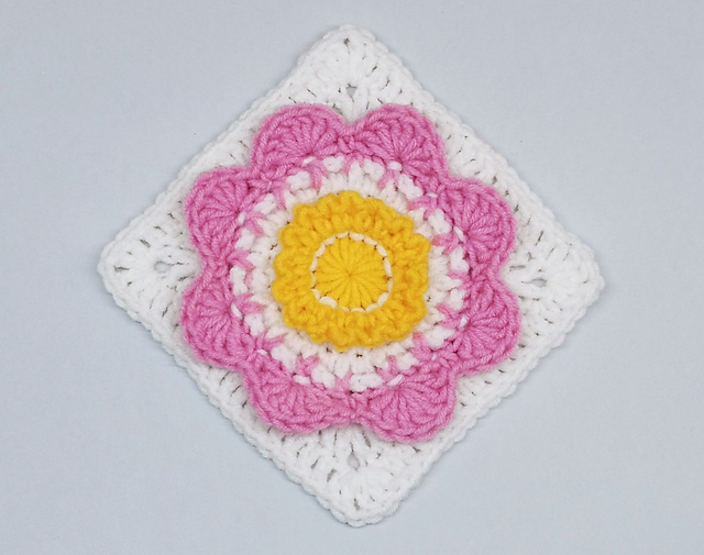 3D Flower Square XIV