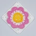 3D Flower Square XIV pattern 