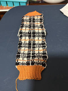 Sock 1, finished, front view