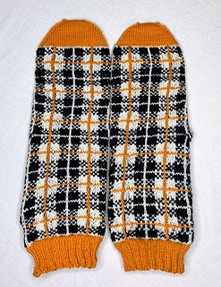 stretched on blockers, front view