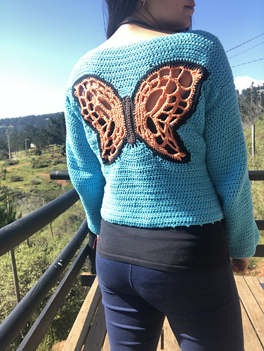 Ravelry: The Crochet Butterfly Cardigan Sweater pattern by Vera Icona
