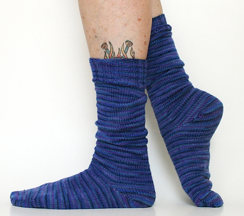 Ravelry: 2 Socks at-a-Time, Toe-Up, Magic Loop pattern by Staci Perry