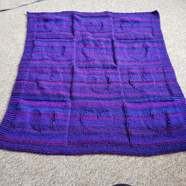 Ravelry Little Heart Blanket pattern by Sublime Yarns