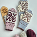 Chunky rose votter pattern