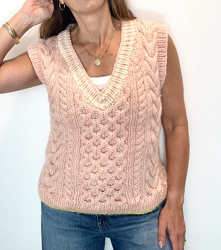 Cable Knit Vest