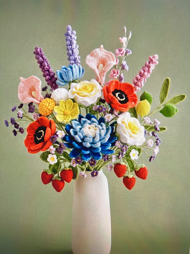 crochet flower bouquet