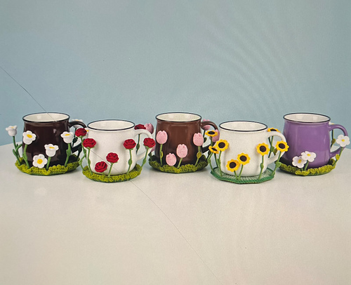 pop-up flower coasters