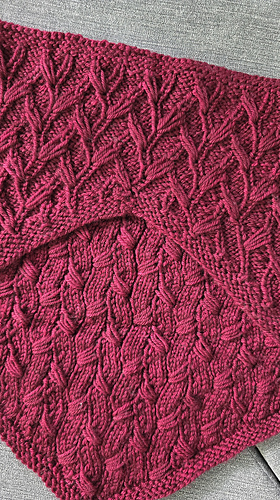 Showing the backside of the bandana.