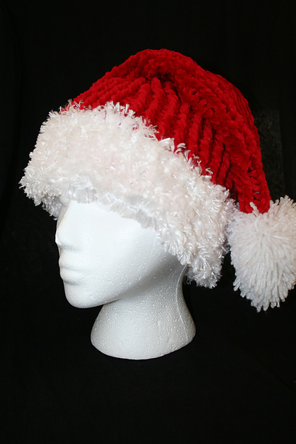Ravelry: Loom Knit Santa Hat pattern by Dena Ziegler