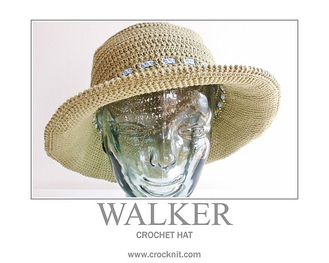 Ravelry Crochet Hat WALKER (USA American) pattern by Barbara Summers
