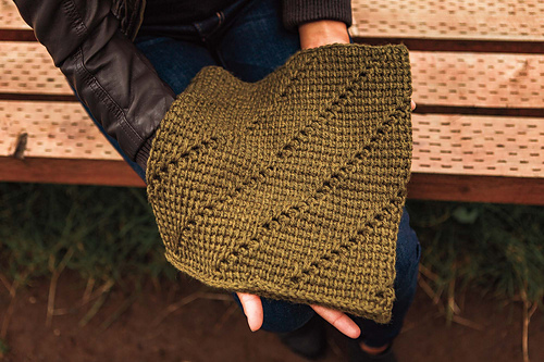 Spiral Tunisian Cowl photo 5