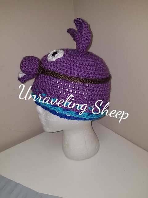 Loot Llama Inspired hat pattern 