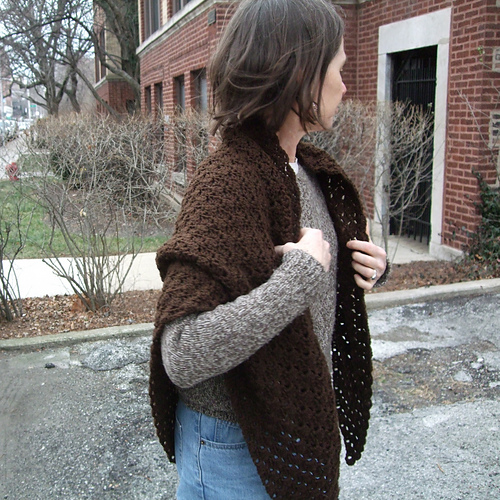 Triangular Shawl in Crosshatch Stitch photo 2