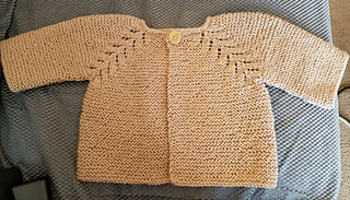 norwegian fir top down cardigan