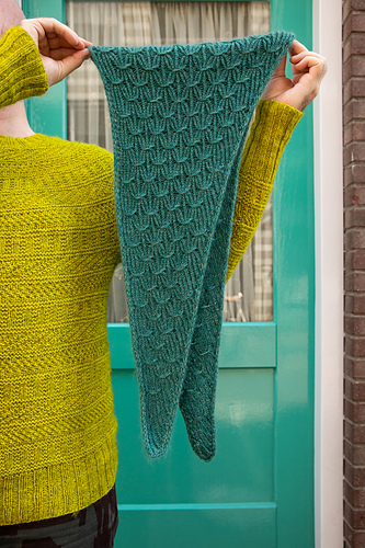 Smocked Triangle Sjal - Stephen West